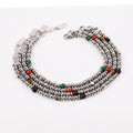 New Cute Design 4mm Stainless Steel Beads Stone Bracelet for Men JBS12587