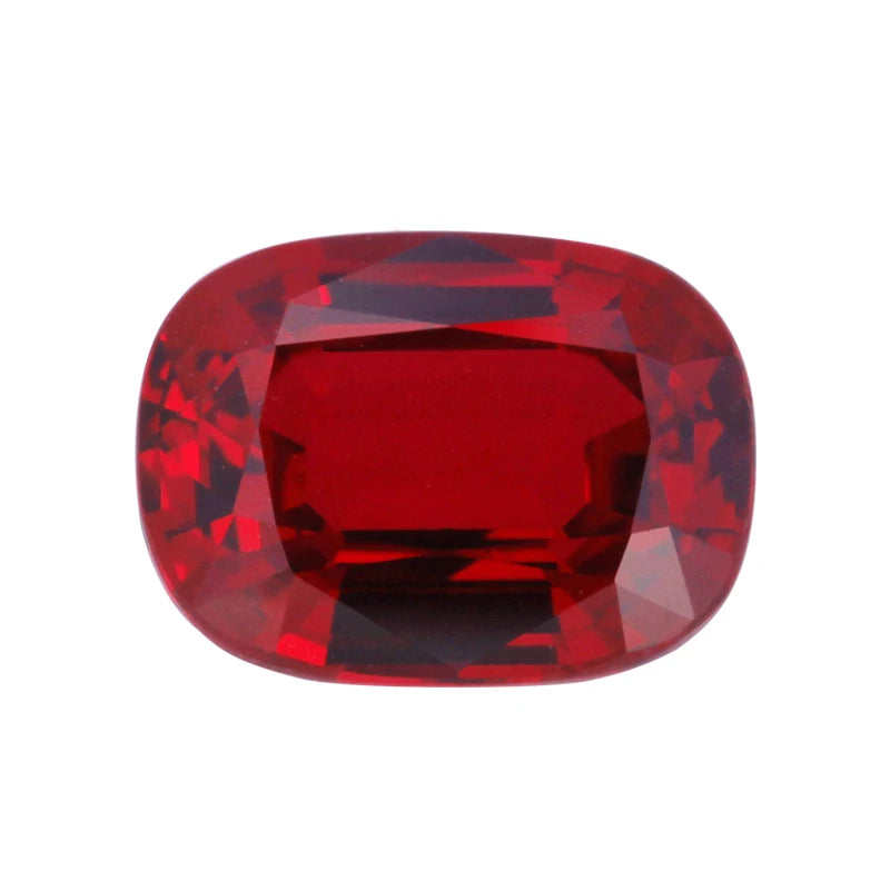 Gems Wholesale Price Cushion Cut Lab Grown Ruby Loose Synthetic Gemstone Pigeon Blood for Jewelry Making