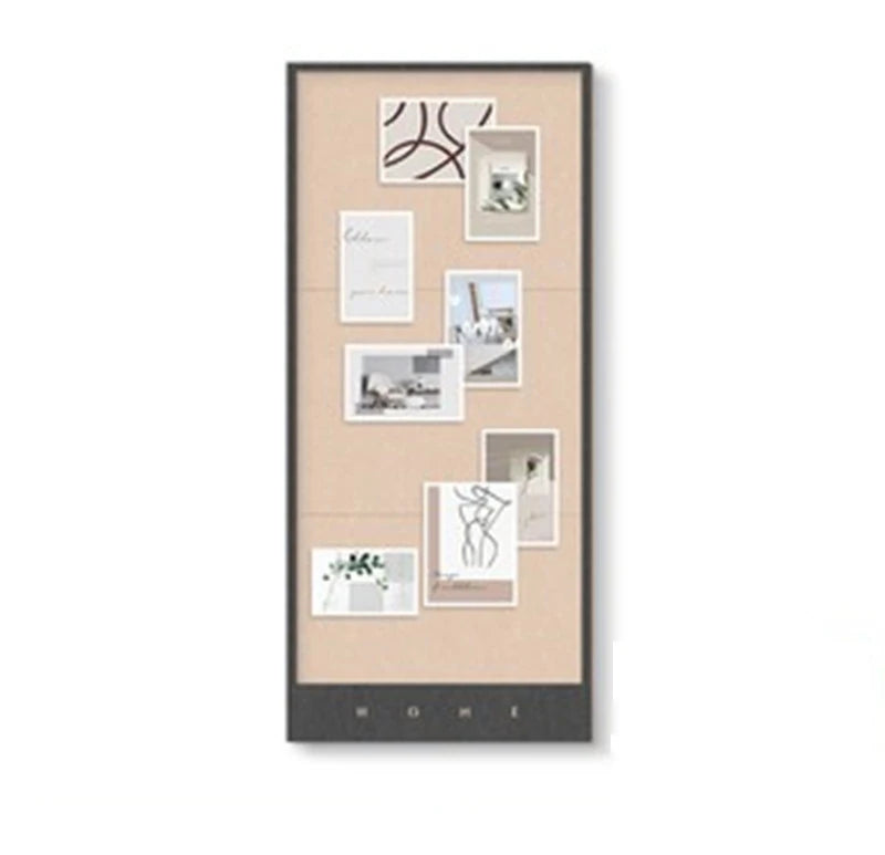 Soft Wood Plate Art Deco Hanging Punch-Free Photo Wall Note Board Message Board Wallboard Wall Sticker Display Board