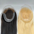 AU Indian Remy Hair Skin Base Human Hair Piece Natural High Density Q6 Women Hand Tied Toupee