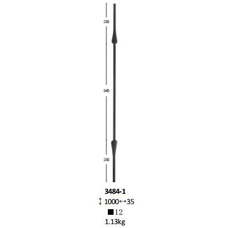 Ornamental Component Staircase Railing Handrail Balcony Balustrade Gate Fence Parts Forged Steel Stair Railing Parts Spindles