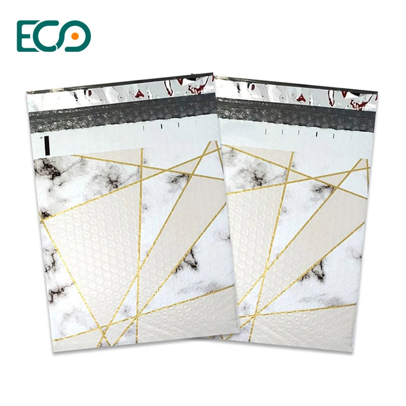 Hot Sale 6x9 Marble Poly Mailer Enveloppe Bull Custom Bubble Air Wrap Mailers