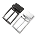 LQbelt New 35MM Pin Buckles for Belt With Holes Gun Black Color Reversible Buckle Factory Custom Logo Wholesale Stock