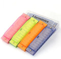 OEM Accepted ABS Kids Harmonica Ethnic Musical Instrument 10 Holes Colorful Souvenir Diatonic Pronunciation Method 3+ Years C