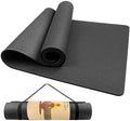 High Quality Best Custom Logo Printed Eco Friendly Foldable Waterproof Black TPE Yoga Mats Exercise Fitness Yoga Matt