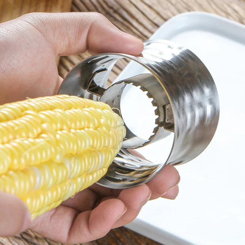 HelloWorld Stainless Steel Corn Peeler Corn Planer Separator Thresher Kitchen Accessories