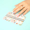 Wholesale Fashion Colorful Flower Pattern 2D/3D Nail Polish Art Stickers-Eco-friendly Easy Apply Customizable Brand HUIZI