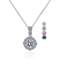 Wholesale Jewelry 1 Ct D Color Lab Diamond Necklace 925 Sterling Silver Pendant Vvs1 Moissanite Pendant Necklace for Women