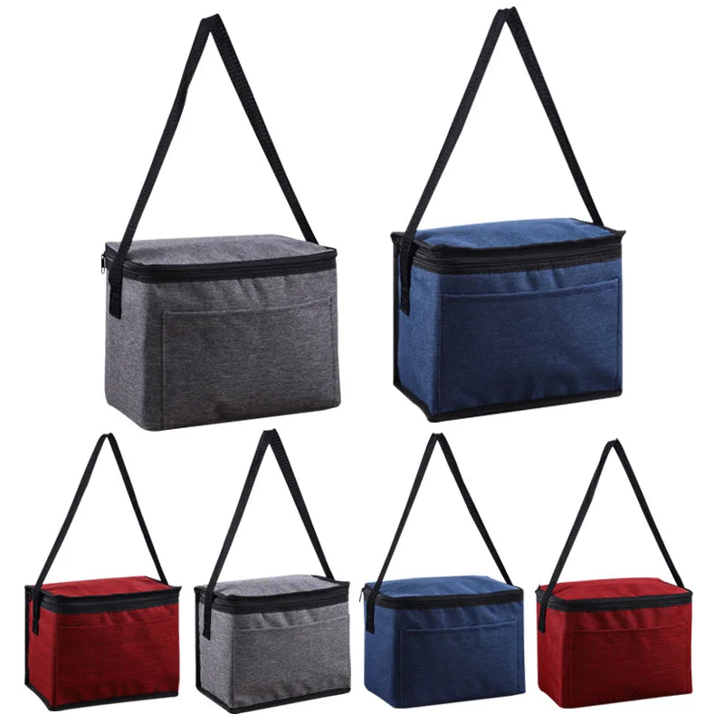 Custom Logo Insulated Cooler Bag Lunch Box Bag Waterproof and Eco-FriendlyThermal Insulated Lunch Bag Non Woven Packing Bag