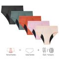 High Waist Women Leak Proof Reusable Menstrual Underwear Breathable Bamboo Menstrual Period Panties Underwear
