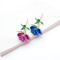 Enamel Rose Flower Brooches for Women Lady Fashion Luxury Flower Pin Spring Summer Design 4 Colors Available Gift
