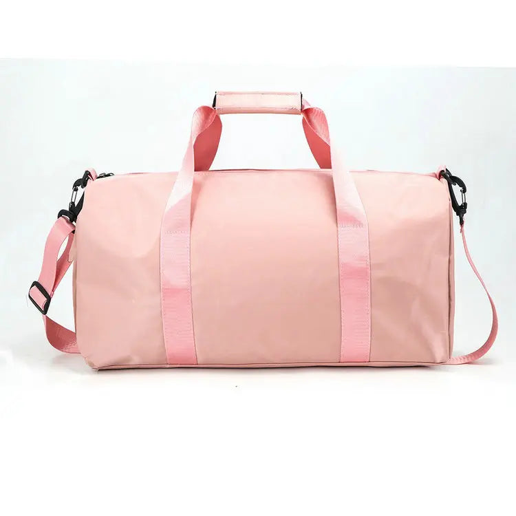 Custom Solid Color Folding  Luggage Gym Duffel Waterproof Outdoor Travel  Sport Tote Hand Shoulder Backpack Bag for Men Women