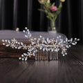 Crystal Hair Comb Bridal Headdress Handmade Bridal Rhinestone Hair Comb Wedding Hair Accessories