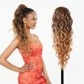 Julianna 28" Ocean Wave Drawstring Ponytail Julianna Synthetic Hair Long Futura Fiber Afro Drawstring Ponytail Extension