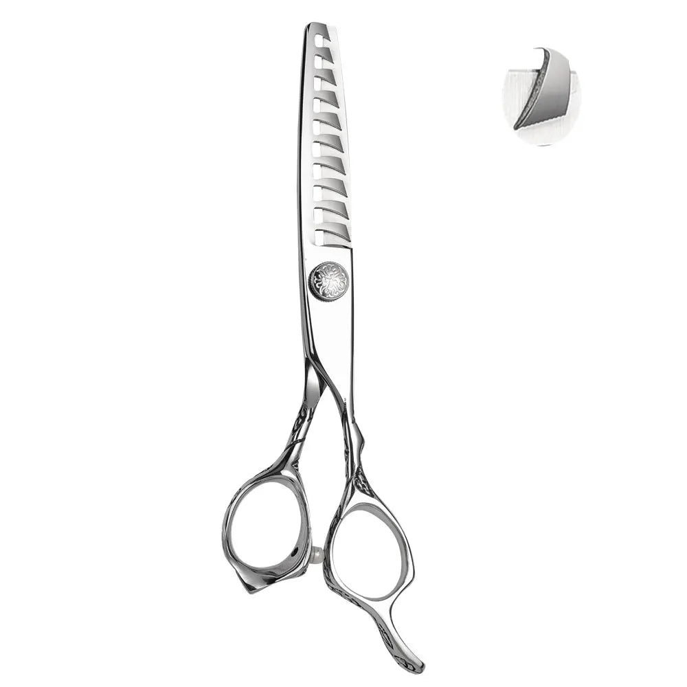 50% Hair off 30 Teeth Beauty Professional Hair Texturizing Thinning Scissors 6 Inch Silver Handle 440C Stainless Steel
