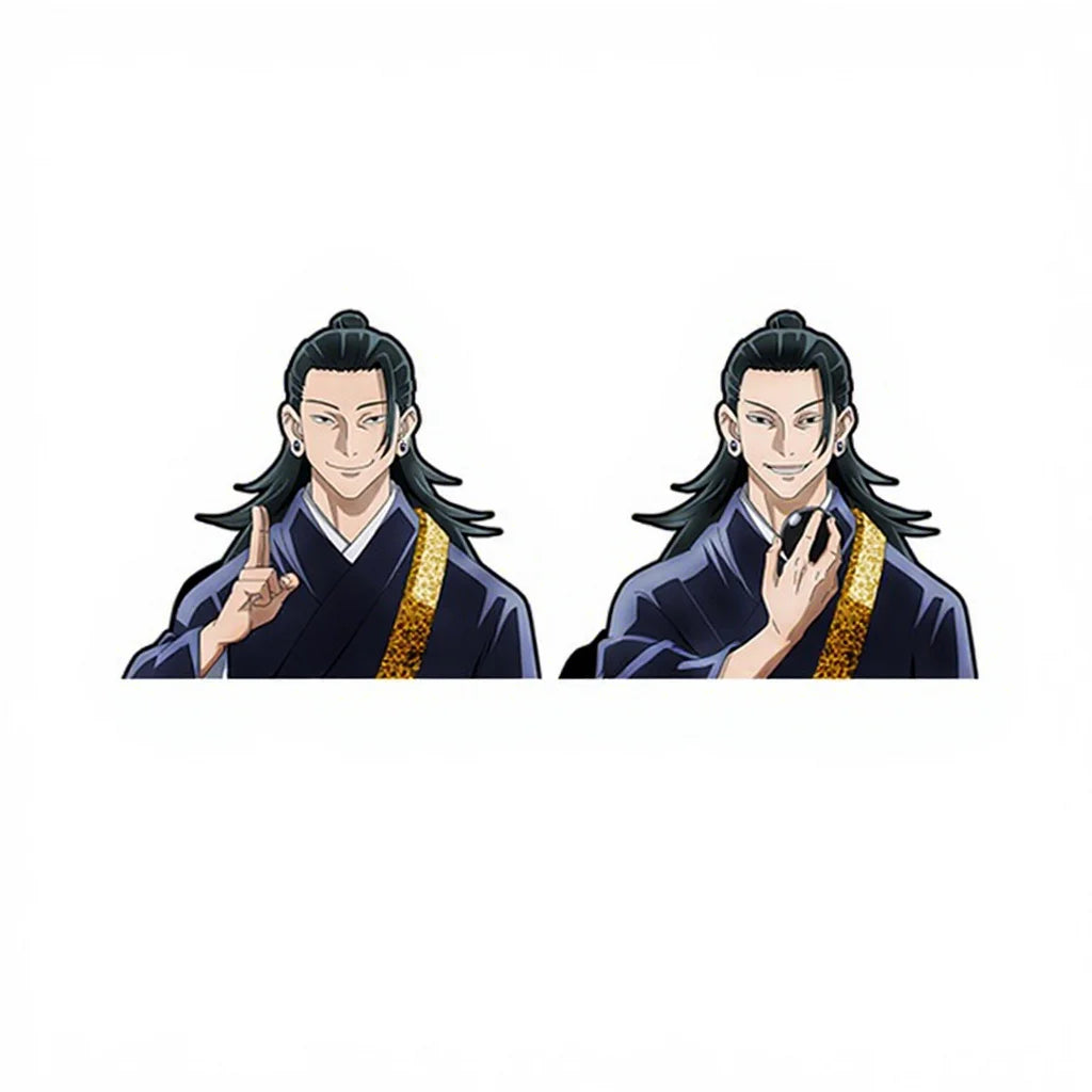 Anime Jujustu Kaisen 3D Motion Stickers Character Geto Suguru Two Changing Waterproof Eco-friendly Car Laptop Refrigerator Decor