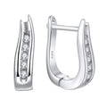 2024 New S925 Sterling Silver Simple Personality U-Shaped Earrings Personality Ins Popular Silver Jewelry