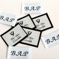Custom Labels for Clothing Brand Satin Woven Label Custom Fashion Design Custom Clothing TagsGarment Woven Label