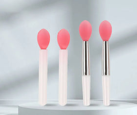Mini Silicone Lip Glaze Brush Portable Lip Mask Brush Balm Balm Smudge Glitter Eye Shadow Lipstick Brush