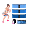Custom Logo Anti-Slip Fabric Elastic Loop Bands Set Hip Booty Exercise Workout Bands Women Sports Fitness Resistance Bands