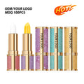 MOQ 100 Pcs Private Label Custom Logo Lip Balm Making Lips Softer  Vitamin E Lip Balm