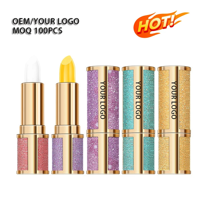 MOQ 100 Pcs Private Label Custom Logo Lip Balm Making Lips Softer  Vitamin E Lip Balm