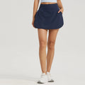 Custom Logo Summer Cool Feel UPF 50+ Golf Gym Sports 3 Pockets High Waist  2 in 1 Inner Shorts Women Tennis Skirts for Women