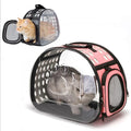 Luxury Airline Approved Pet Carrier Transparent Nylon Portable Travel Bag for Cats Dogs Zipper Closure Breathable Outdoor Design