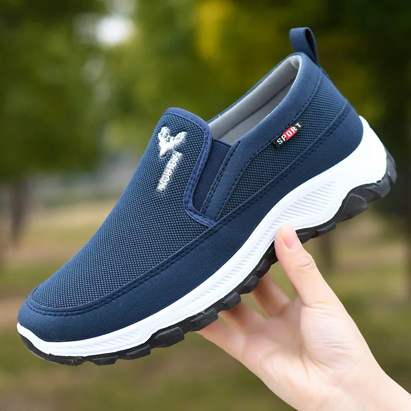Man Casual Running Shoes Men's Cloth Shoes Soft Soles Anti-skid Wear-resistant Canvas Shoes Breathable