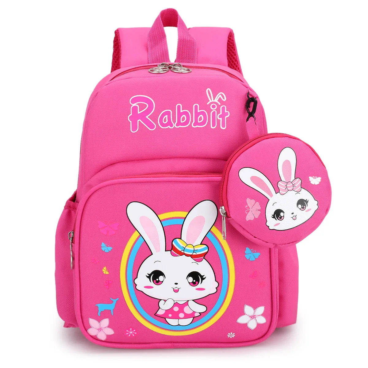 Cute Cartoon Design 2 in 1 School Bag Kids Backpack for Boys and Girls 3 to 6 Years Kindergarten Backpack School Bags