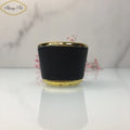 Custom 15mm Luxury Black and White Leather Perfume Bottle Cap Lids Exclusive Packaging Luxury Bottle Caps