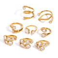 Wholesale Stainless Steel Rings Bulk Size Adjuster PVD Gold Plating
