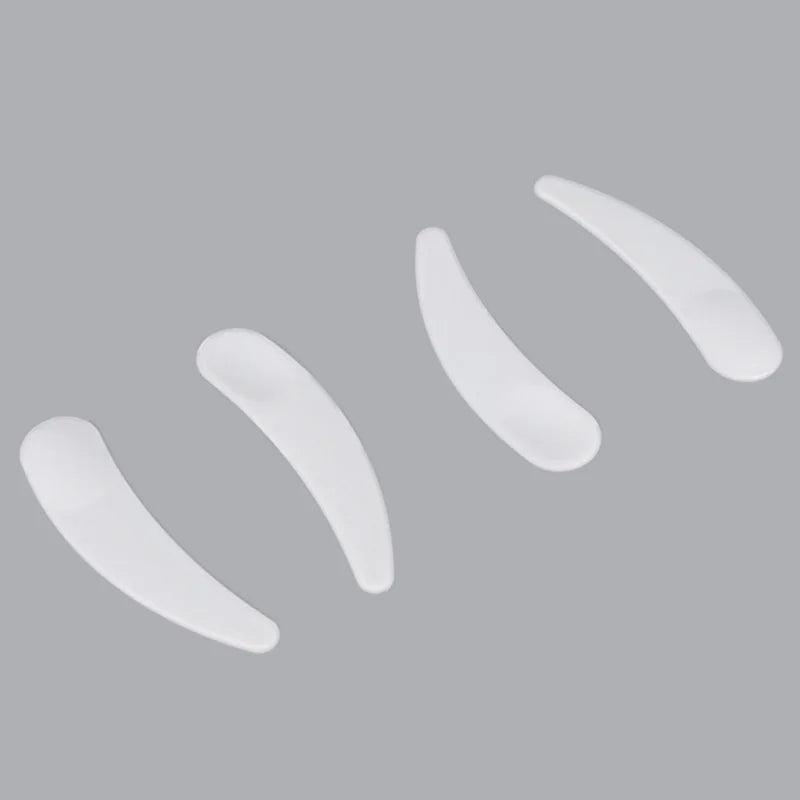 2023 Hot Sale Hangzhou Plastic Cosmetic Spatula With Logo6cm Moon Shape Curved Spatulaembossed logo Spatula MegaBDM