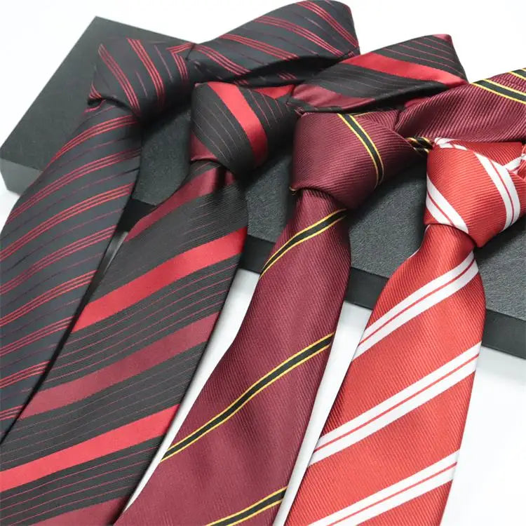 Senior Men's Polyester Casual Formal Business Wedding Groom Tie Hand-Striped Design Wholesale School Business Use