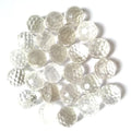 Gemstone Crystal Faceted Ball clear Quartz Beads