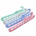 Manufacturer  Wardrobe Space Saving Storage Clothes Folding Creative 9 Hole Plastic Magic Hangers
