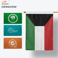 Directly Delivery Outdoor Flying Pennant 100% Polyester Waterproof Double Side Printing Kuwait Flag 90X150CM