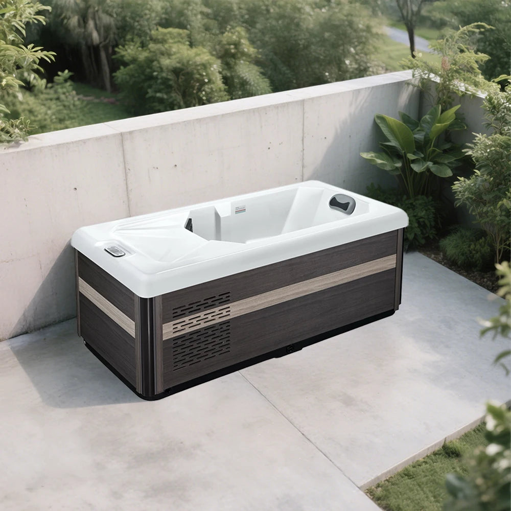 Sunrans Outdoor Acrylic Cold Tub Single Person Post-Workout Cold Plunge for Muscle Recovery