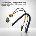 Star Claw Wire  Table Mat Grounding Buckle Safe Dual Banana Jack Antistatic Grounding Cord for ESD Wrist Strap or Rubber Mat
