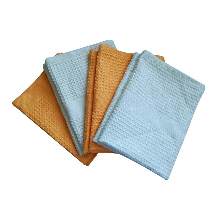 Custom Microfiber Cleaning  Rags Car Towel Absorbent Window Cleaning Cloth Kitchen Towel