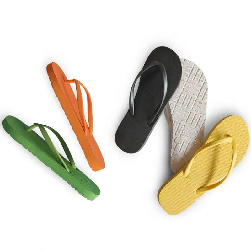 Chenyu Custom Printed Ladies Flip Flops Rubber Bottom Polyester Fiber Cloth Surface Lightweight Summer Beach Flat Beach Footwear