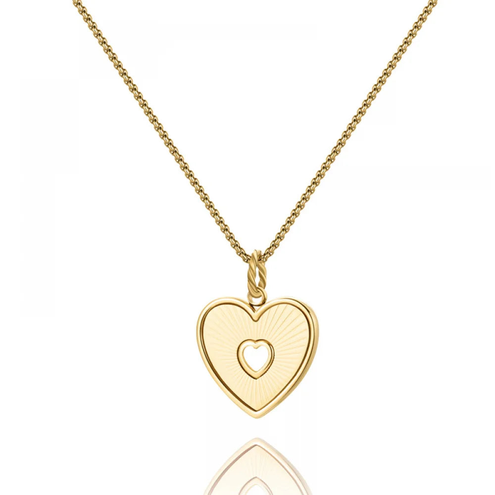 Hot Sale Fashion Jewelry Necklaces Stainless Steel Heart Necklace Jewelry for Valentine's Day Birthday Mother Day Gift