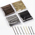 50 Pcs/Bags Wave Shaped Bobby Pin Women Alloy Simple Hairpins Metal Hair Clip Barrettes Bridal Hairstyle Tools Hair Accessories