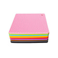 Wholesale Hot Sale OEM Elegant Scald-Proof Anti slip Honeycomb Shape Table Mat Scale Dinner Set Silicon Placemat Dish Kids