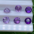 Round 4.0mm~10.0mm Faceted  South Africa / Brazil Amethyst Good Quality  Gemstone Price Jewelry  Natural Amethyst