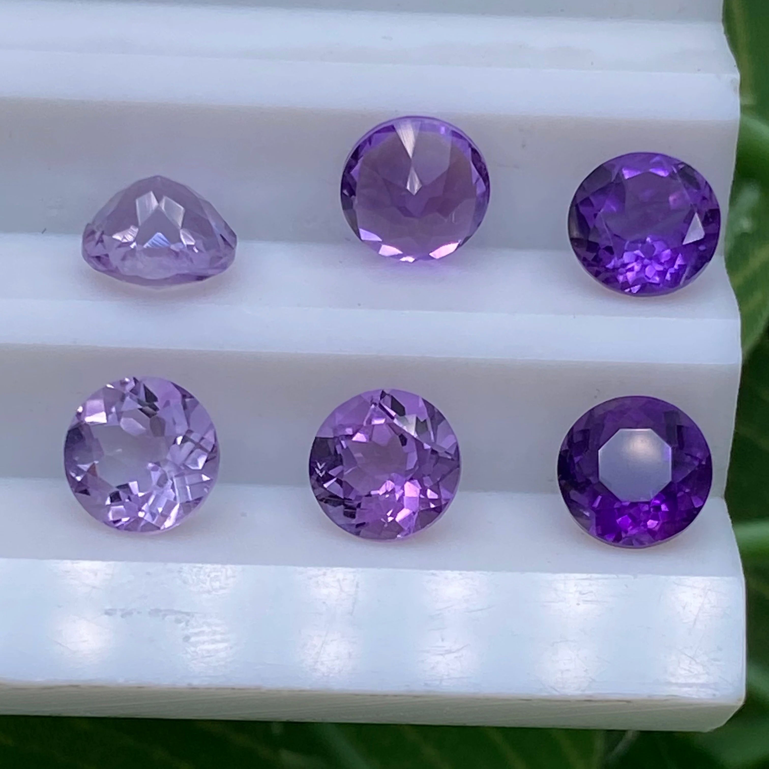 Round 4.0mm~10.0mm Faceted  South Africa / Brazil Amethyst Good Quality  Gemstone Price Jewelry  Natural Amethyst