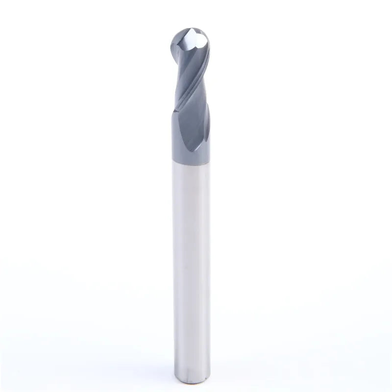 Solid Carbide Extended Ball Endmill CNC Tools 2 Flute Milling Cutter Face Milling Cutter With Ball End for Steel