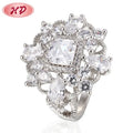Popular Product Colored Jewelry Wedding Fine Delicate Rainbow Stacking Silver Engagement Rings