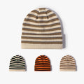 Sewingman B0444 New Arrivals Double Layer Stripes Gorros Hombre Winter Skully Beanie