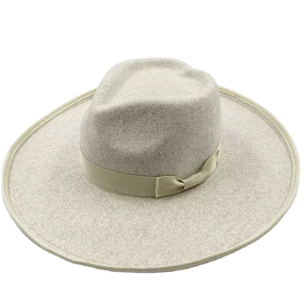 Wool Fedora Jewish Cowboy Hat Customizable with Logo-Four Seasons Unisex Adult